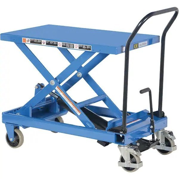 Pake Handling Tools Premium Scissor Lift Table, 660 lb. Cap, 33"L x 19.6"W, 13.25" to 34" Lift Height PAKLT07